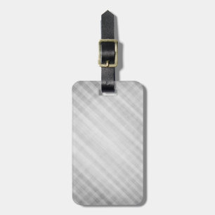 abstract grid pattern luggage tag