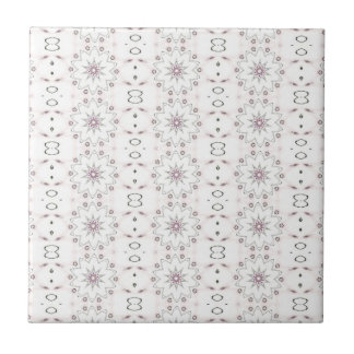 abstract groovy floral pattern ceramic tile