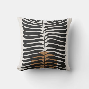 Abstract groovy floral Throw Pillow