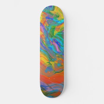 Abstract Groovy Life Skateboard by ZionMade at Zazzle