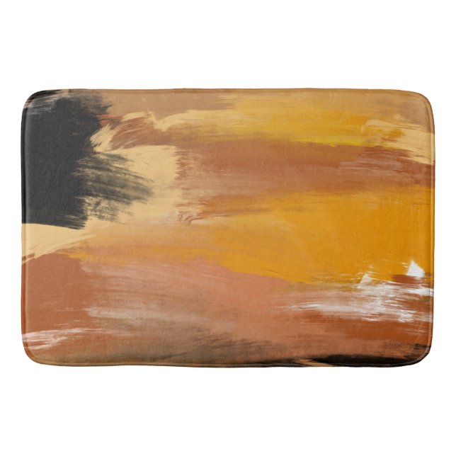 Abstract Grounded Earth Bath Mat (Front)