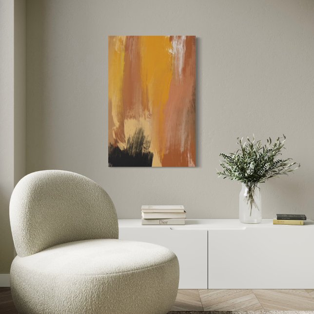 Abstract Grounded Earth Faux Canvas Print (Abstract Grounded Earth artwork displayed)