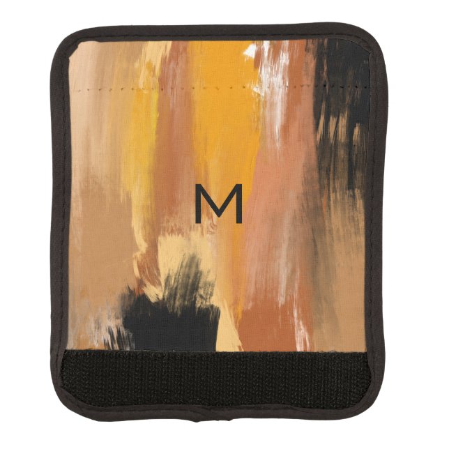 Abstract Grounded Earth Luggage Handle Wrap (Front)