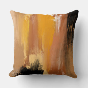 Abstract Grounded Earth Throw Pillow