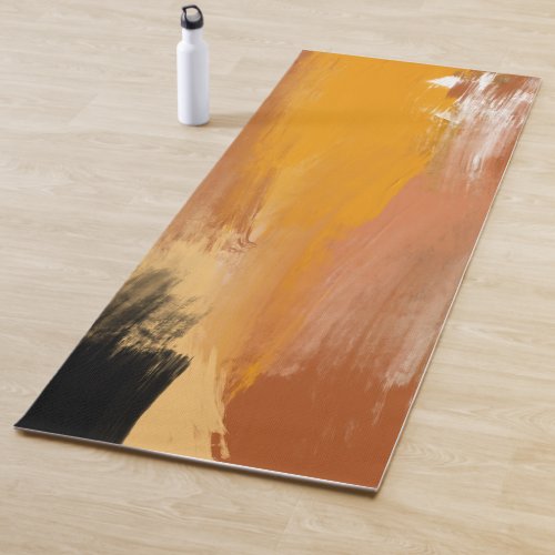 Abstract Grounded Earth Yoga Mat