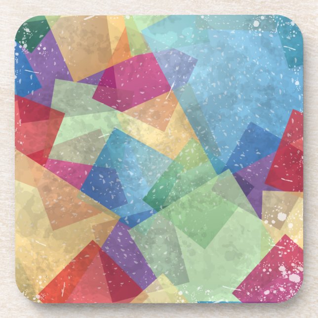 Abstract grunge background beverage coaster (Front)
