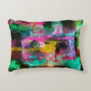 abstract grunge background from color chaotic blur accent pillow