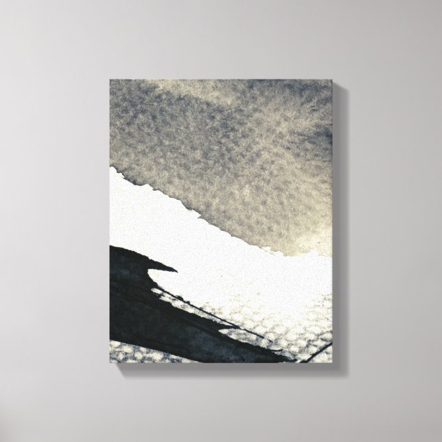 Abstract grunge background, ink texture. 4 canvas print (Front)