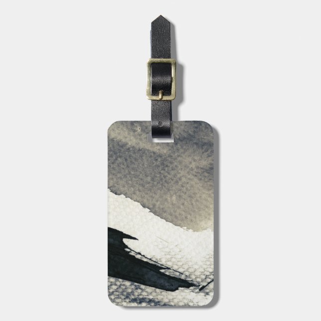 Abstract grunge background, ink texture. 4 luggage tag (Front Vertical)