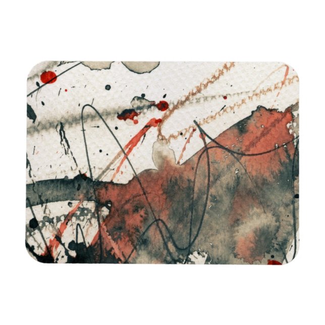 Abstract grunge background, ink texture. 5 magnet (Horizontal)