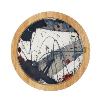Abstract Grunge Background  Ink Texture. Cheese Platter by watercoloring at Zazzle