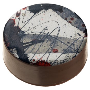 Abstract Grunge Background  Ink Texture. Chocolate Dipped Oreo by watercoloring at Zazzle