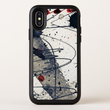 Abstract Grunge Background  Ink Texture. Otterbox Symmetry Iphone X Case by watercoloring at Zazzle
