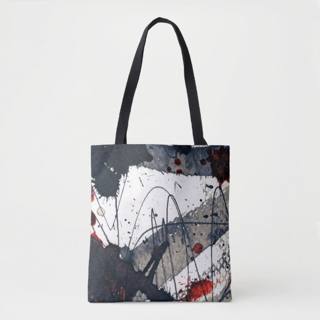 Abstract grunge background, ink texture. tote bag (Front)