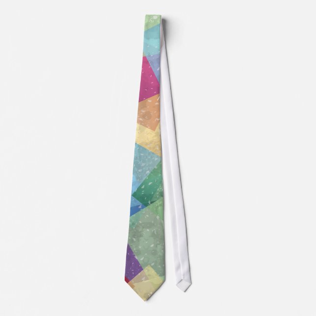 Abstract grunge background neck tie (Front)
