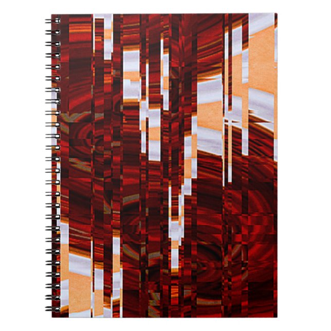abstract grunge background with glitch effectabstr notebook (Front)