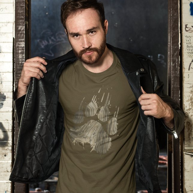 Abstract Grunge Brown Grizzly Bear Paw Claw T-Shirt (Creator Uploaded)