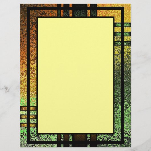 Abstract Grunge Framed Letterhead (Front)