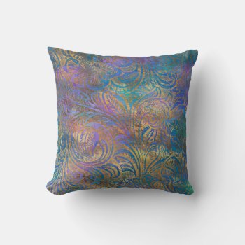 Abstract Grunge Gold Textures Throw Pillow by graphicdesign at Zazzle