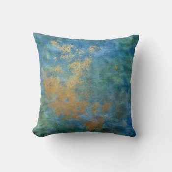 Abstract Grunge Gold Textures Throw Pillow by graphicdesign at Zazzle