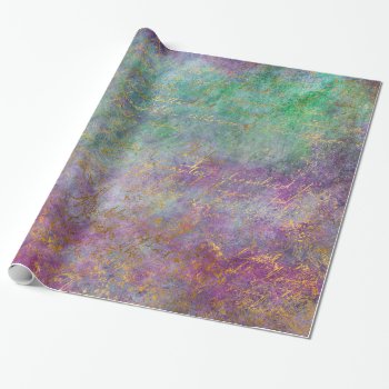 Abstract Grunge Gold Textures Wrapping Paper by graphicdesign at Zazzle