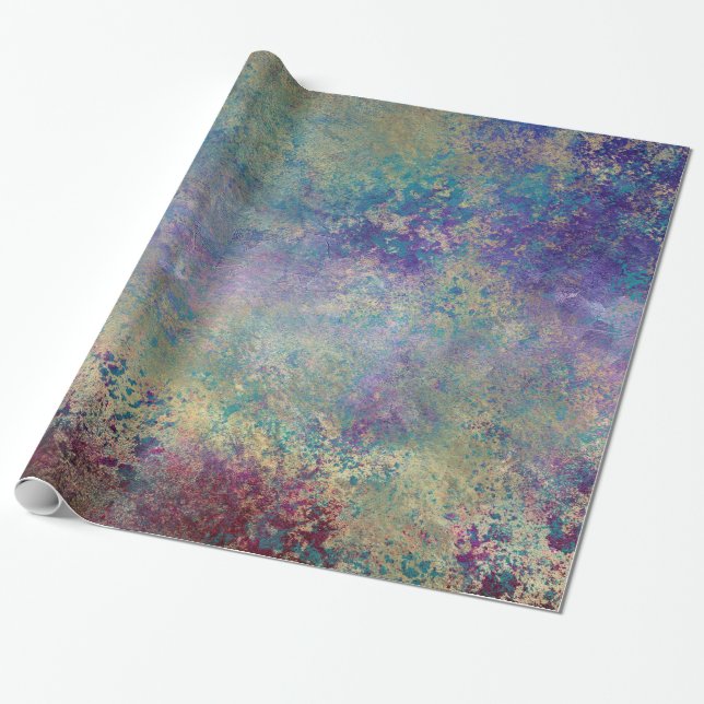 Abstract grunge gold textures wrapping paper (Unrolled)