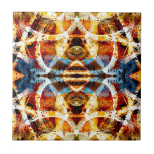 Abstract grunge graffiti pattern tile