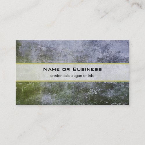 Abstract Grunge Moss Covered Stone Wall Texture Business Card