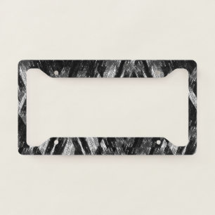 Abstract grunge pattern. license plate frame