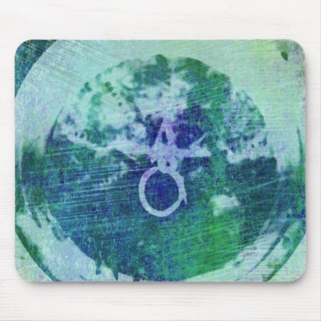 Abstract Grunge Ring n Star Mouse Pad (Front)