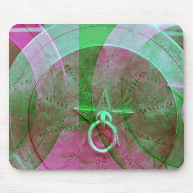 Abstract Grunge Ring n Star Mouse Pad (Front)