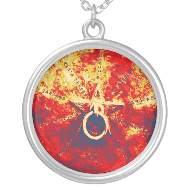 Abstract Grunge Ring n Star Necklace (Front)