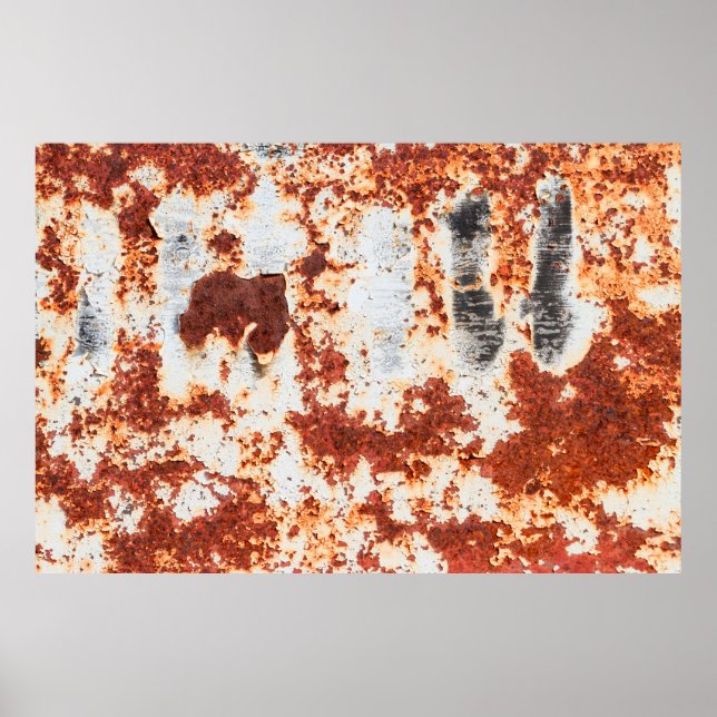 abstract grunge rust texture background poster (Front)