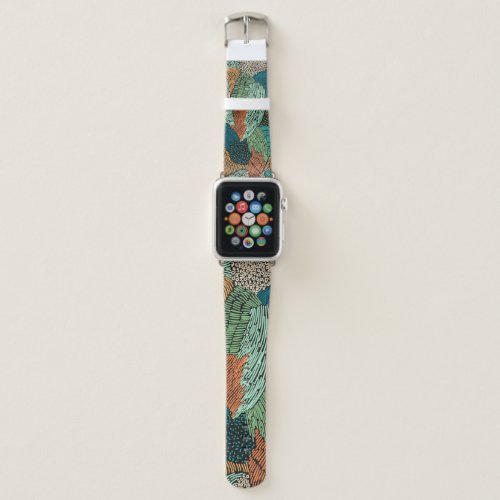 Abstract Grunge Seamless Pattern Design Apple Watch Band