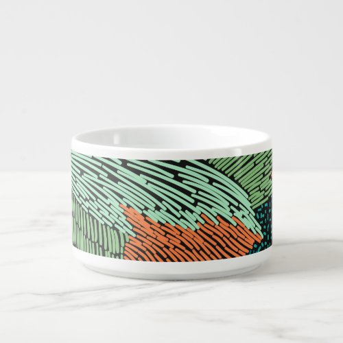 Abstract Grunge Seamless Pattern Design Bowl