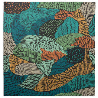 Abstract Grunge: Seamless Pattern Design. Cloth Napkin