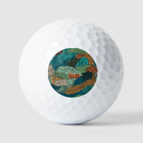 Abstract Grunge Seamless Pattern Design Golf Balls