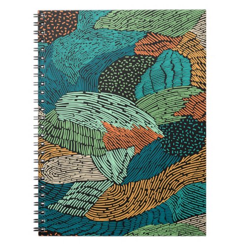Abstract Grunge Seamless Pattern Design Notebook