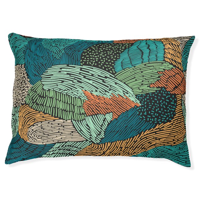 Abstract Grunge: Seamless Pattern Design. Pet Bed (Front)