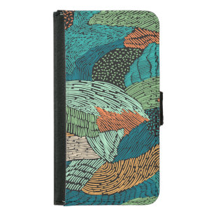 Abstract Grunge: Seamless Pattern Design. Samsung Galaxy S5 Wallet Case