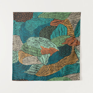 Abstract Grunge: Seamless Pattern Design. Tapestry