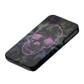 Abstract Grunge Skull Case-Mate iPhone Case (Bottom)