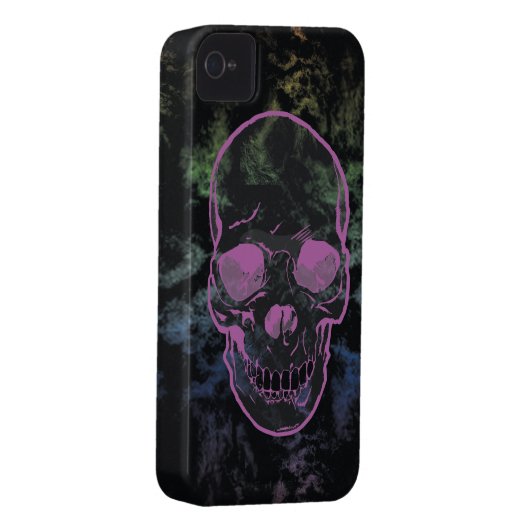 Abstract Grunge Skull Case-Mate iPhone Case (Back/Right)