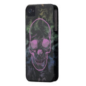 Abstract Grunge Skull Case-Mate iPhone Case (Back Left)
