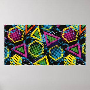 Abstract grunge sport pattern children. Creative s Poster