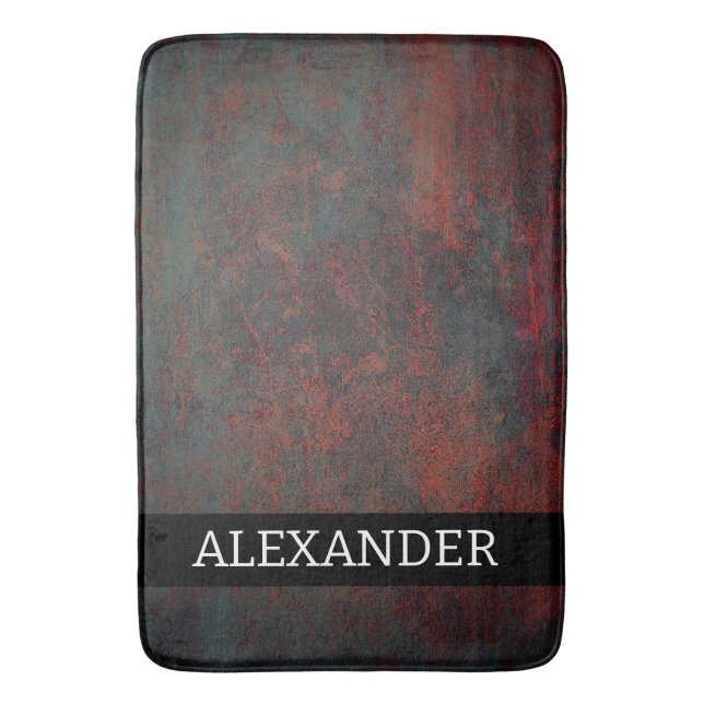 Abstract grunge texture bath mat (Front Vertical)