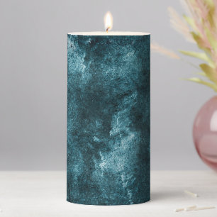 Abstract grunge texture pillar candle
