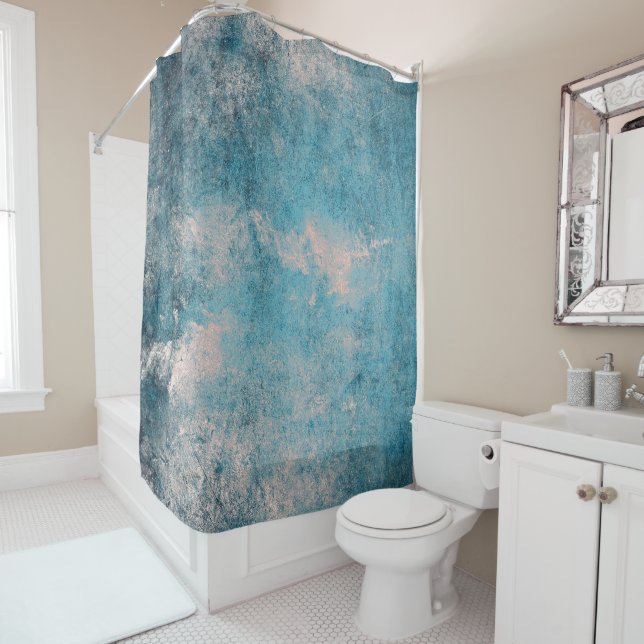 Abstract grunge texture shower curtain (In Situ)