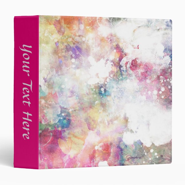 Abstract grunge texture with watercolor paint 2 binder (Front/Spine)
