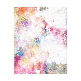 Abstract grunge texture with watercolor paint 2 canvas print